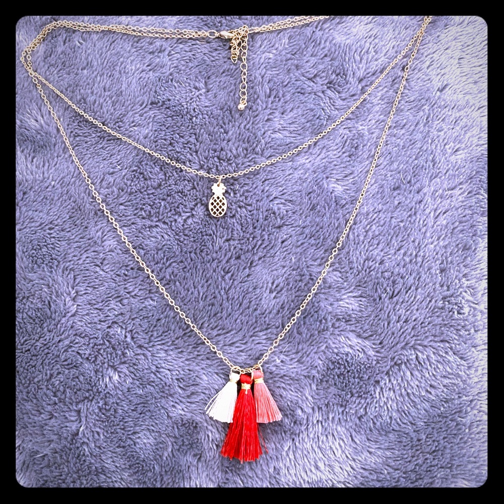 Pineapple Tassel Necklace